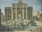 Giovanni Paolo Pannini Fountain of Trevi, Rome oil painting on canvas